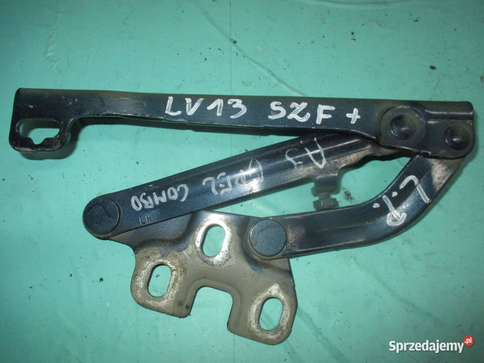 OPEL CORSA D 13r zawias maski lewy 13311902 Zawiasy, bolce i prowadnice