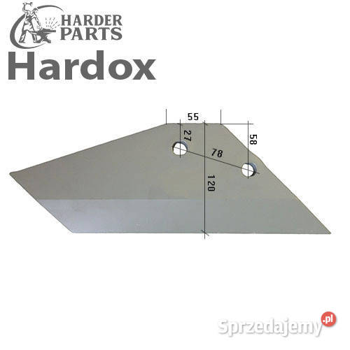 Lemiesz HARDOX 51749P części do grubera agregatu nieuszkodzony podlaskie Suwałki