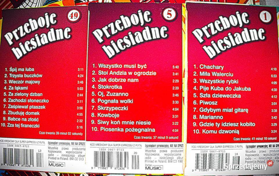 Przeboje Biesiadne zestaw z super sxpressu stan CD sprzedam