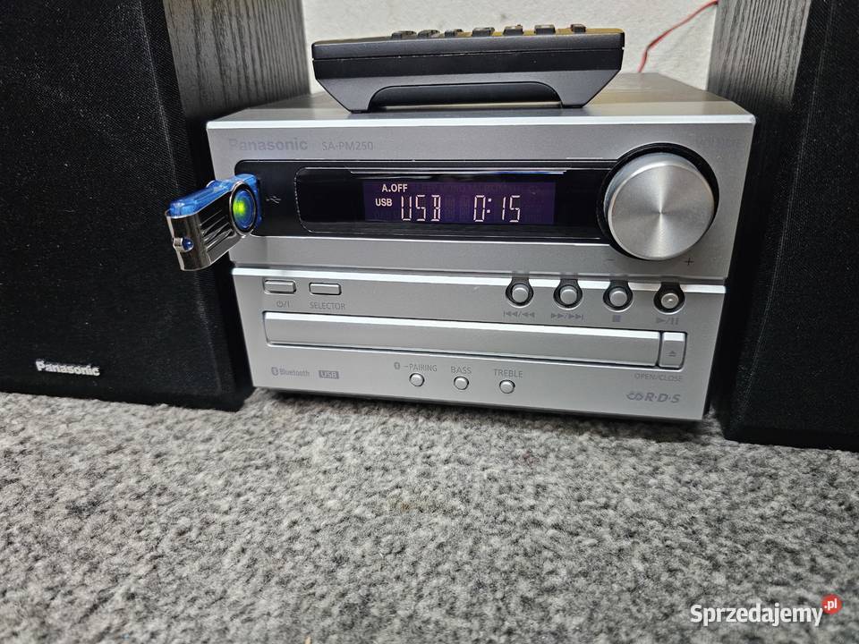 Wieża PANASONIC SCPM250 Bluetooth USB wysyłka 15 małopolskie Kraków sprzedam