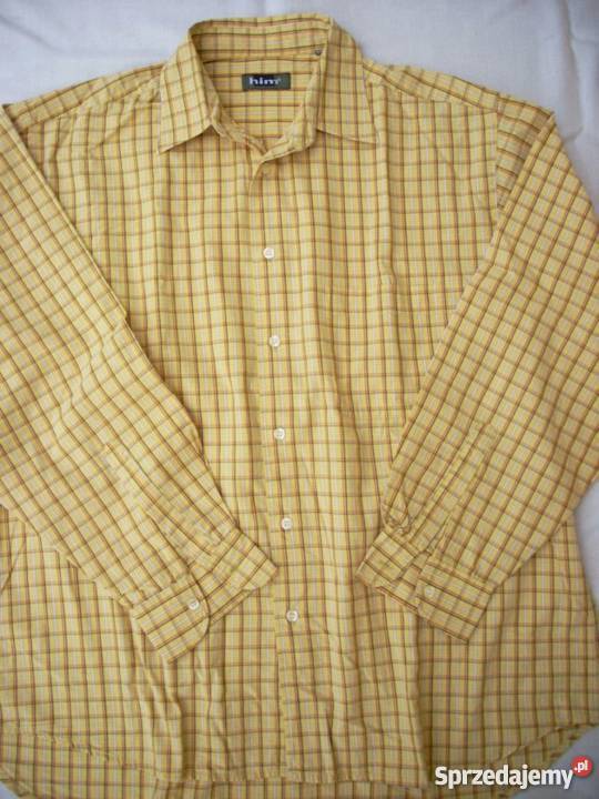 HIM koszula męska krateczka dł rękaw XL XXL