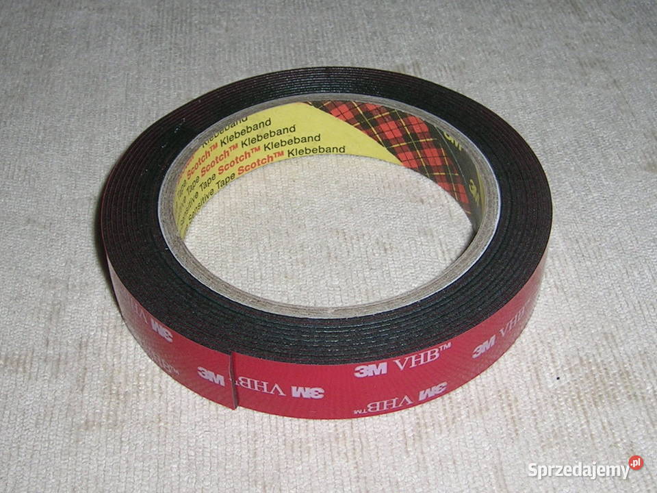 Dwustronna taśma 19mm x 8m 5962F VHB czarna Wyszków
