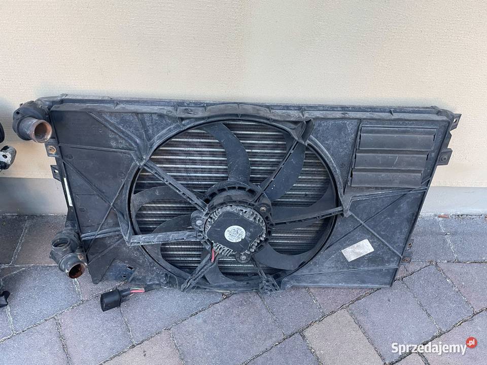 Komplet chłodnic i wentylator Golf 5 19tdi osobowe Wentylatory chłodnic klimatyzacji Częstochowa