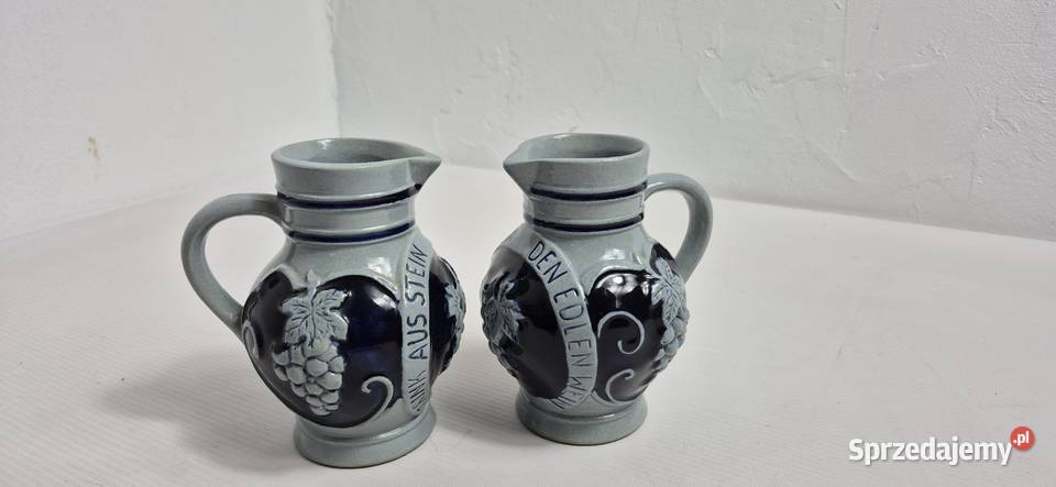 Zestaw 2 Dzbanków do Wina Kamionka Westerwald Biłgoraj sprzedam