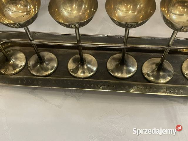 Zestaw 6 kieliszków z kantyny oficerskiej SS II małopolskie Kraków