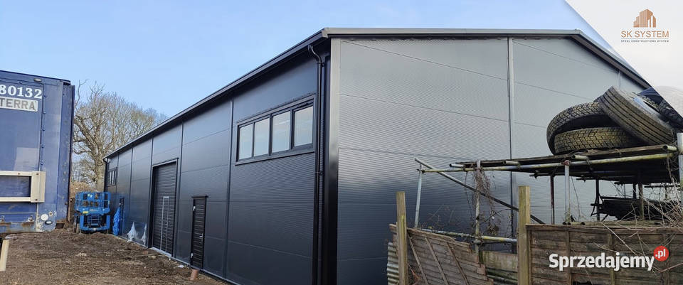 Hala 450 m2 stalowa produkcyjna magazyn warsztat Biskupice Ołoboczne sprzedam