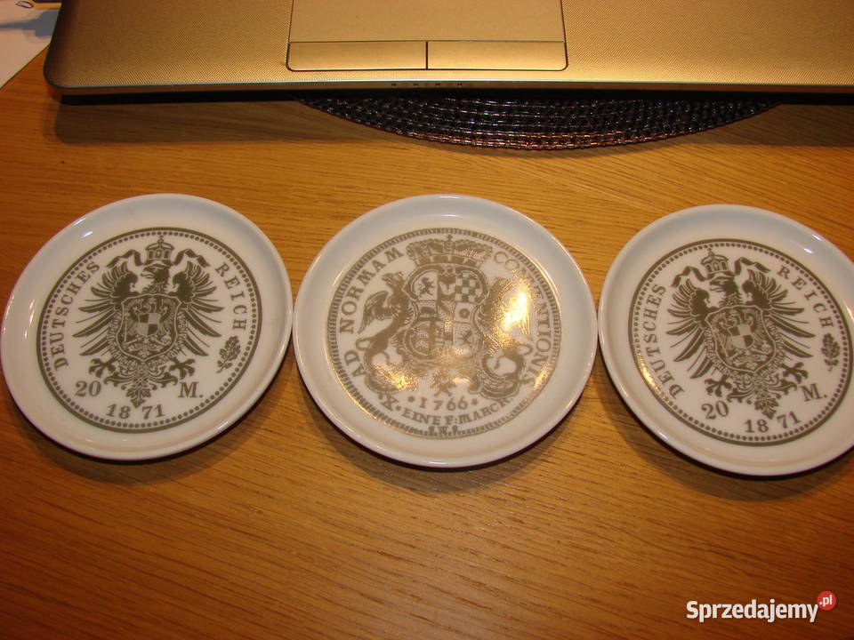 Deutsches Reich porcelanowy talerzyk pomorskie