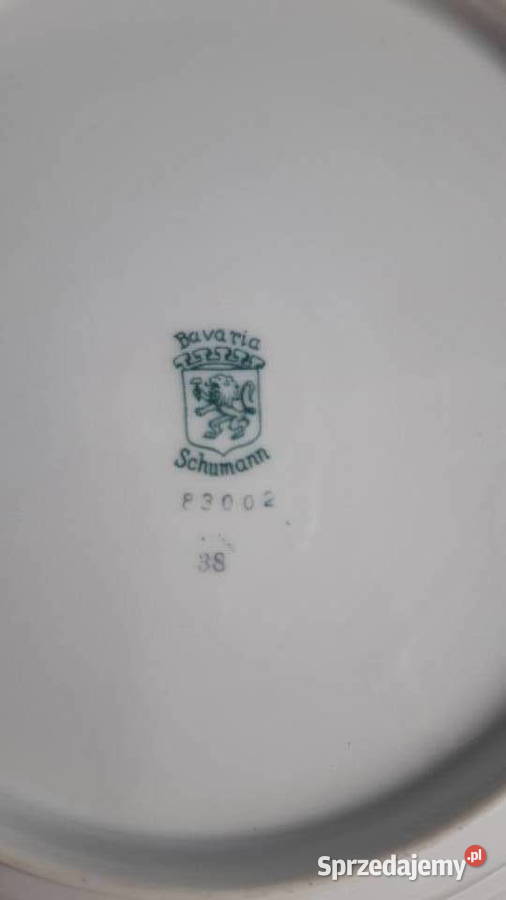 Talerz z porcelany fi 285 Bavaria Schumann biały Głuchołazy