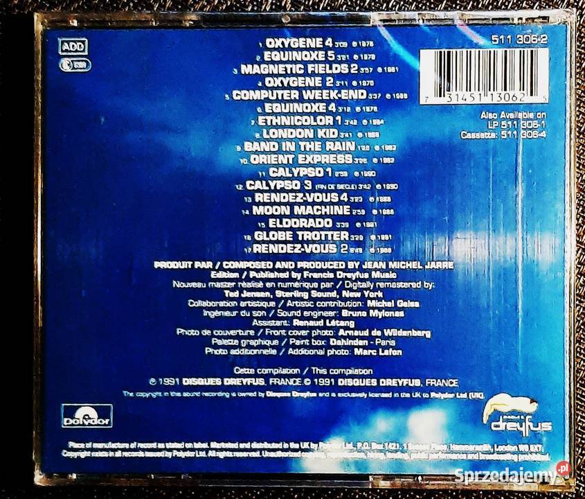 Album CD JEAN MICHEL JARRE Album Images
