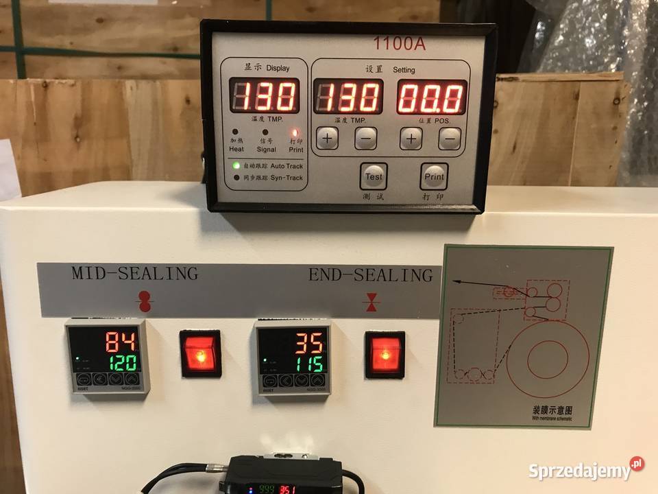 MASZYNA PAKUJĄCA 3 SERWO DOLNY PODAJNIK Elbląg