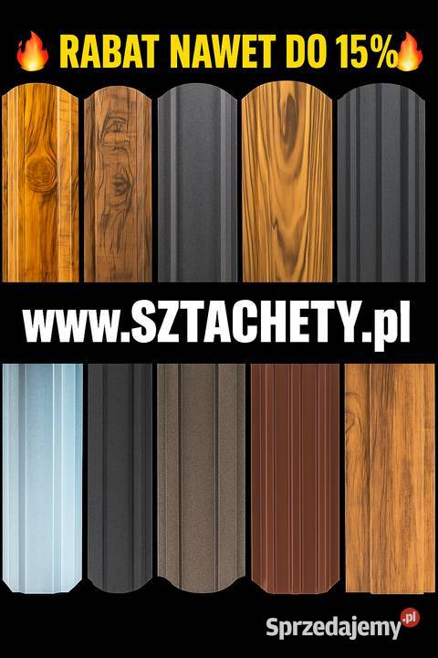 Sztacheta metalowa stalowa Altany i wiaty podkarpackie Stobierna