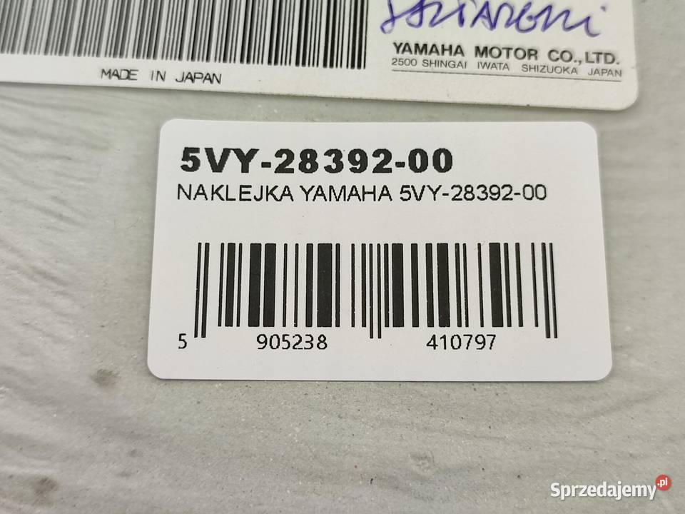 NAKLEJKA NA PRAWY BOCZEK YAMAHA YZF R1 2004 NOWA lubelskie