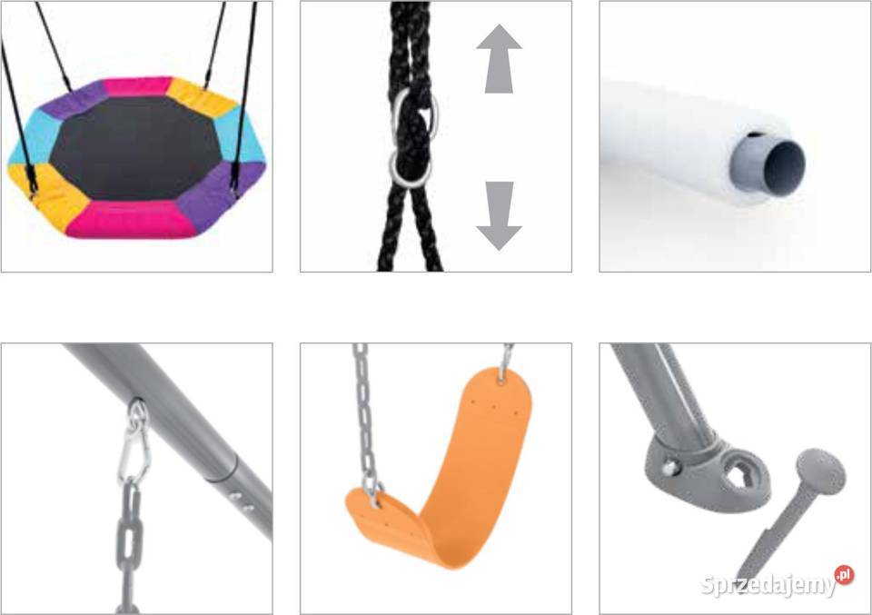 Solidna huśtawka ogrodowa 2 funkcje pas i Huśtawki Poznań sprzedam