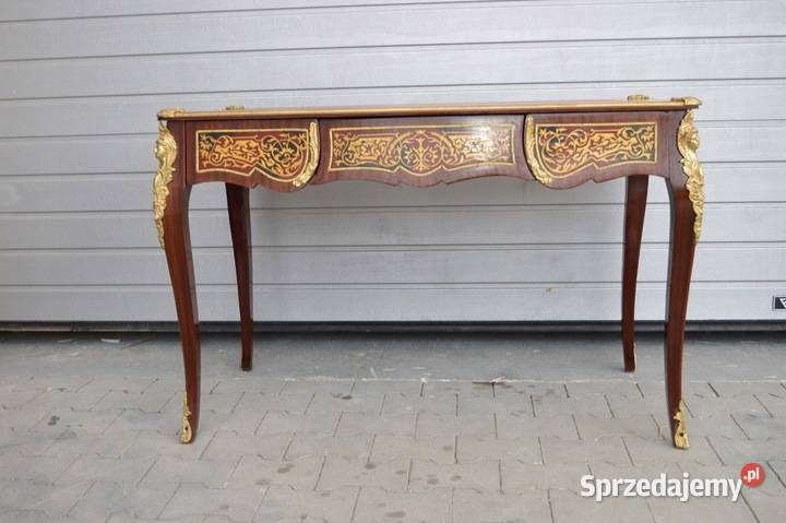 BIURKO BOULLE INSTARSJE Z BRĄZU stół 1 HIT Kraków