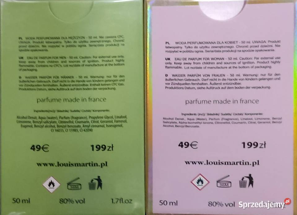 Perfumy Louis Martin Quasar Pozostałe Lębork sprzedam