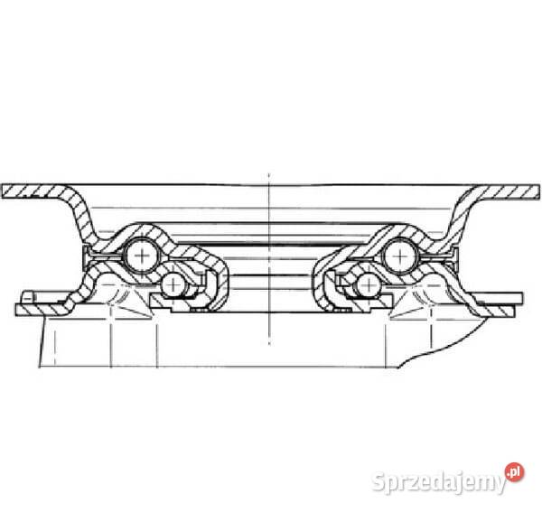 Koła skrętne z poliamidu 3470UOJ125P62 Kamionna