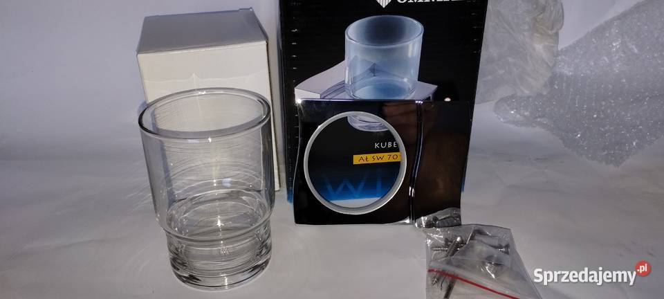 Kubek na Szczoteczki do Zębów Szkło Chrom inny kolor Łódź sprzedam