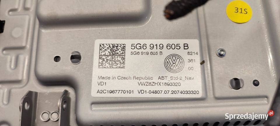 VW TIGUAN II EKRAN WYŚWIETLACZ NAWIGACJI osobowe