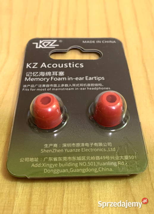 Pianki do słuchawek dokanałowych KZ Acoustics podkarpackie Stalowa Wola