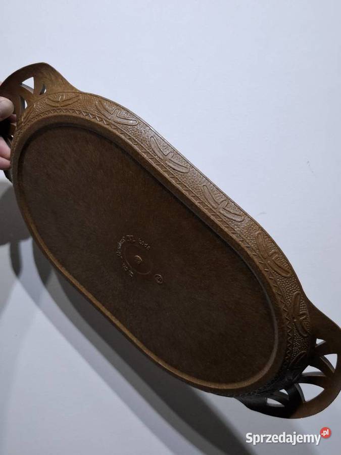 Taca prl uranium łódź vintage design etno Antyki, Sztuka, Kolekcje