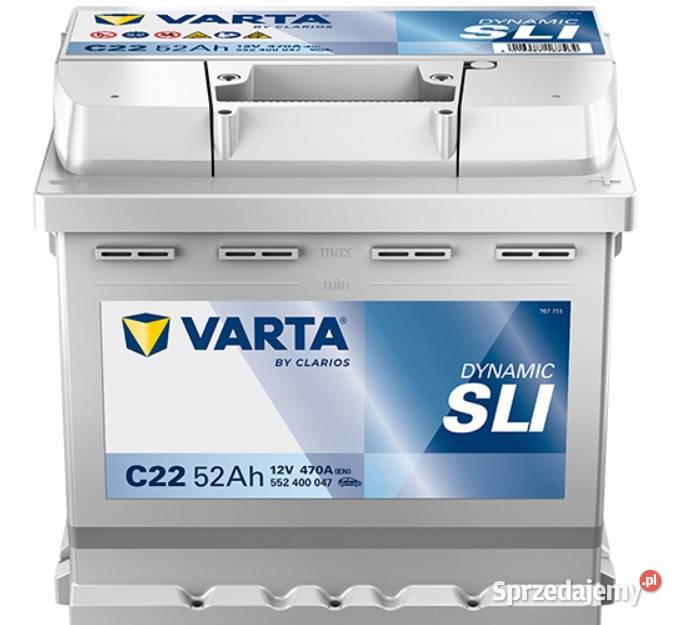 Akumulator VARTA C22 52Ah P dolnośląskie Jelcz-Laskowice