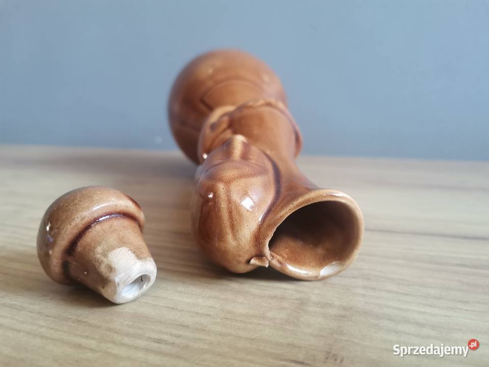 Stara butelka figurka karafka ceramika design
