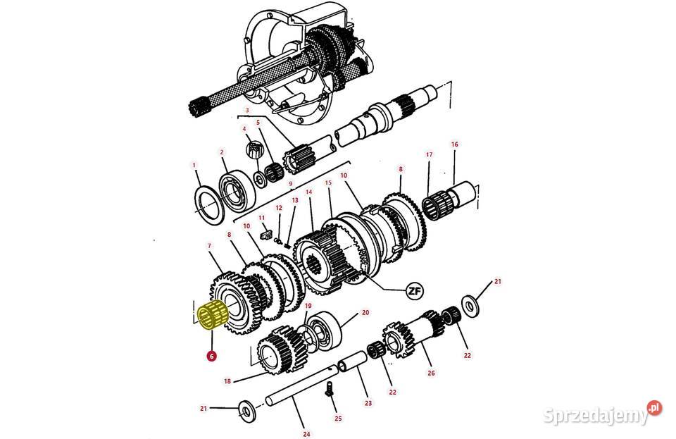 Łożysko igiełkowe rewersu Massey Ferguson Białystok
