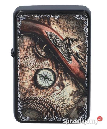 Elegancka Zapalniczka Benzynowa z Mapą Prezent śląskie Ostrowy nad Okszą
