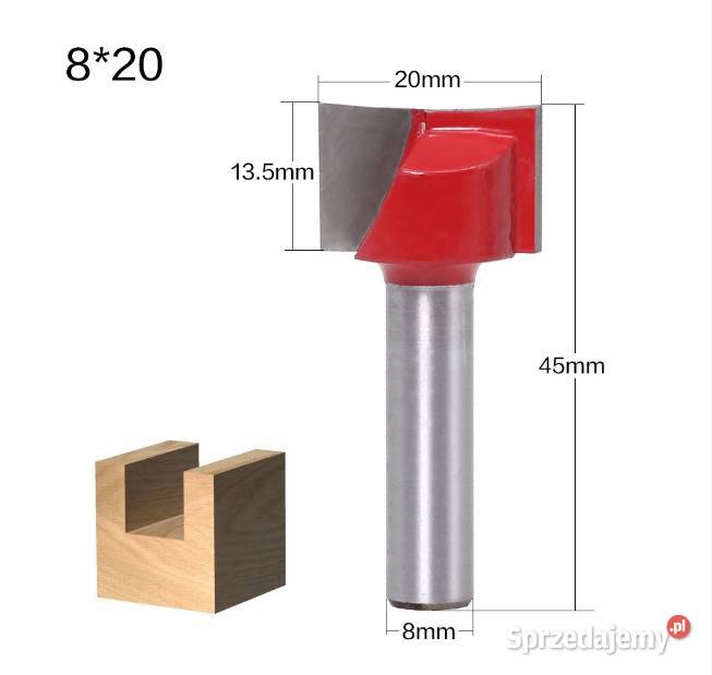 Frez do planowania 20 mm 8mm do drewna węglik podkarpackie Kulno sprzedam