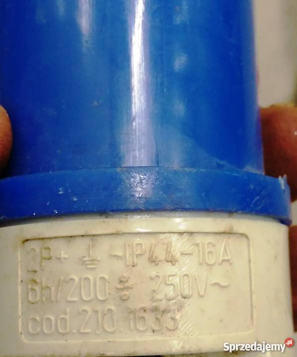 Wtyczka trójfazowa 250V 16A 2PE IP44 Scame Warszawa