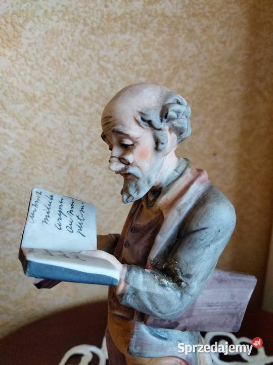Figura włoska porcelana Naukowiec Porcelana i szkło Gniezno