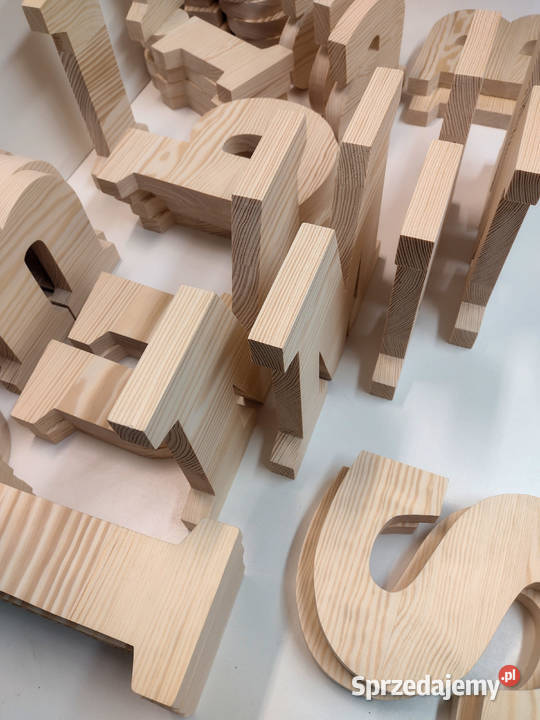 litery drewniane Inicjały ślubne wesele ślub Litery 3D Kraków