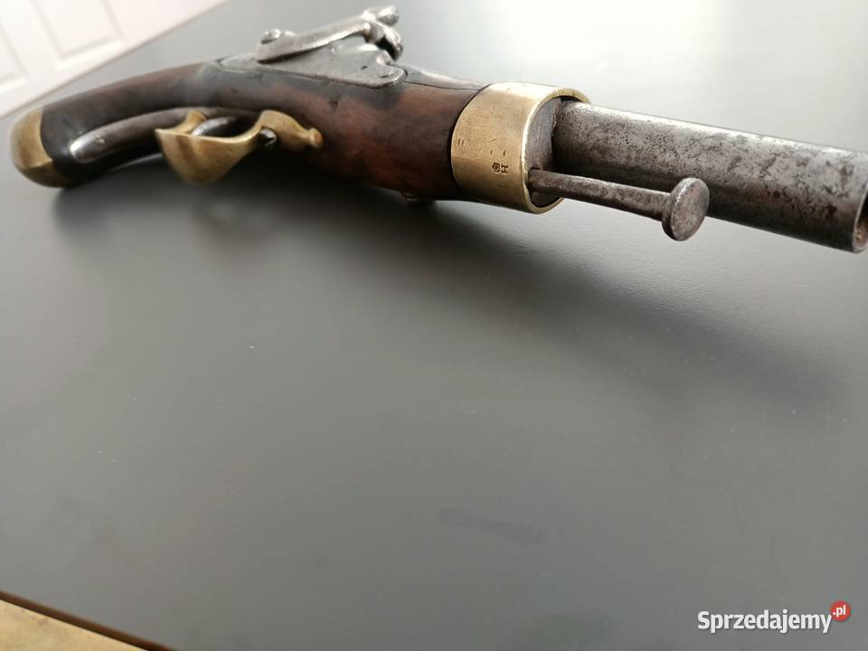 Stary francuski pistolet kaprochow Model 1822 Rzeszów
