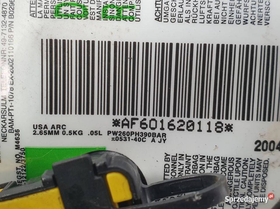 PODUSZKA AIRBAG HYUNDAI GETZ kujawsko-pomorskie Lipno