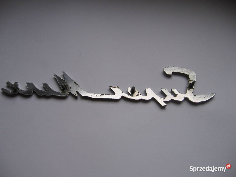 Stary napis emblemat auto PRL Przemyśl