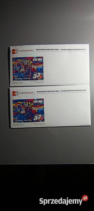 Kryptoznaczek WOŚP perforowany i nieperforowany Koronowo sprzedam