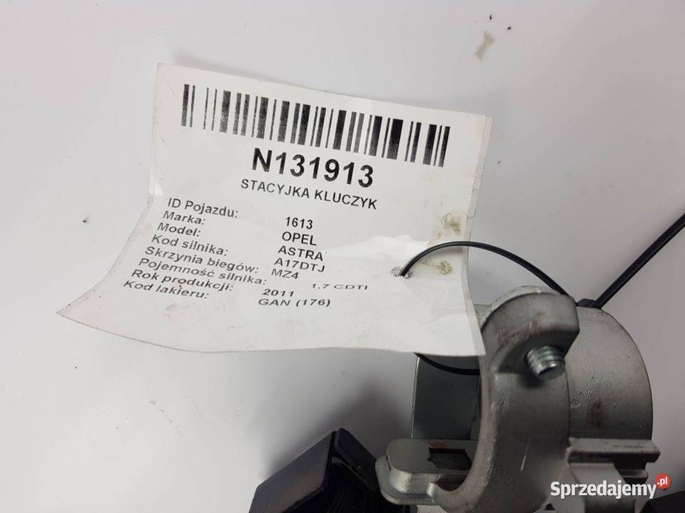 STACYJKA KLUCZYK 22765556 ASTRA J Pozostałe Lipno