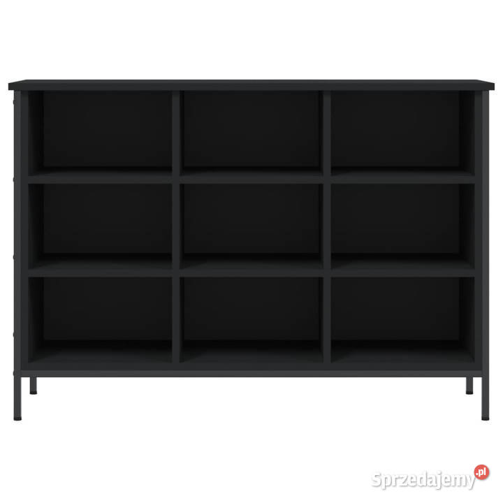 Szafka na buty czarna 100x35x70 materiał