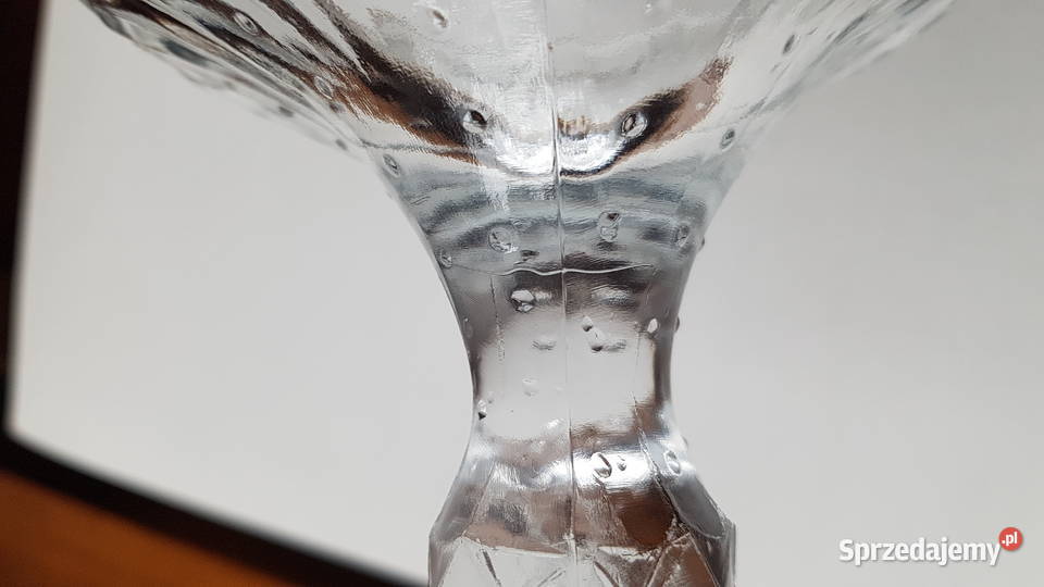 Owocarka Girlandy Ząbkowice szkło PRL śląskie Dąbrowa Górnicza