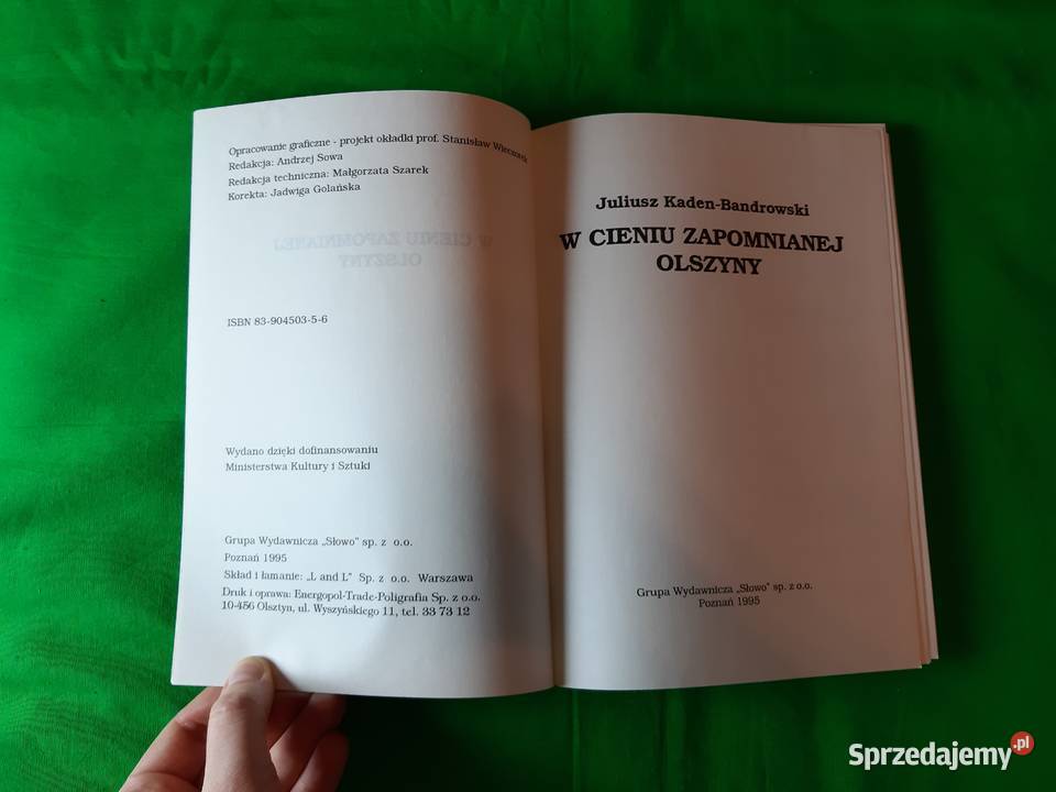 W cieniu zapomnianej olszyny Juliusz Warszawa