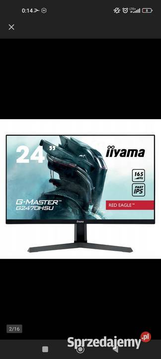 Iiyama 165 hz ips 1 msc sprzedam