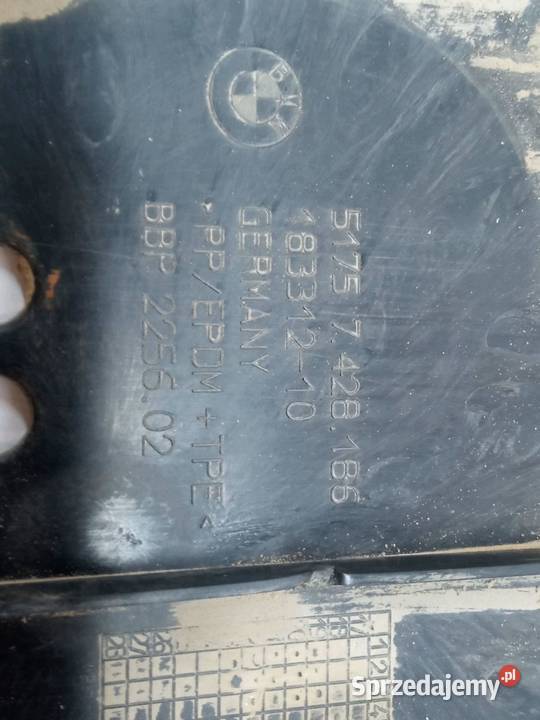 OSŁONA PODWOZIA LEWY PRAWY TYŁ KPL 7428185 Bmw osobowe Osłony i zaślepki