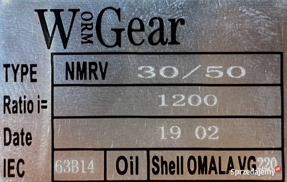 reduktor przekładnia DO PIECA Pozostałe Pigża