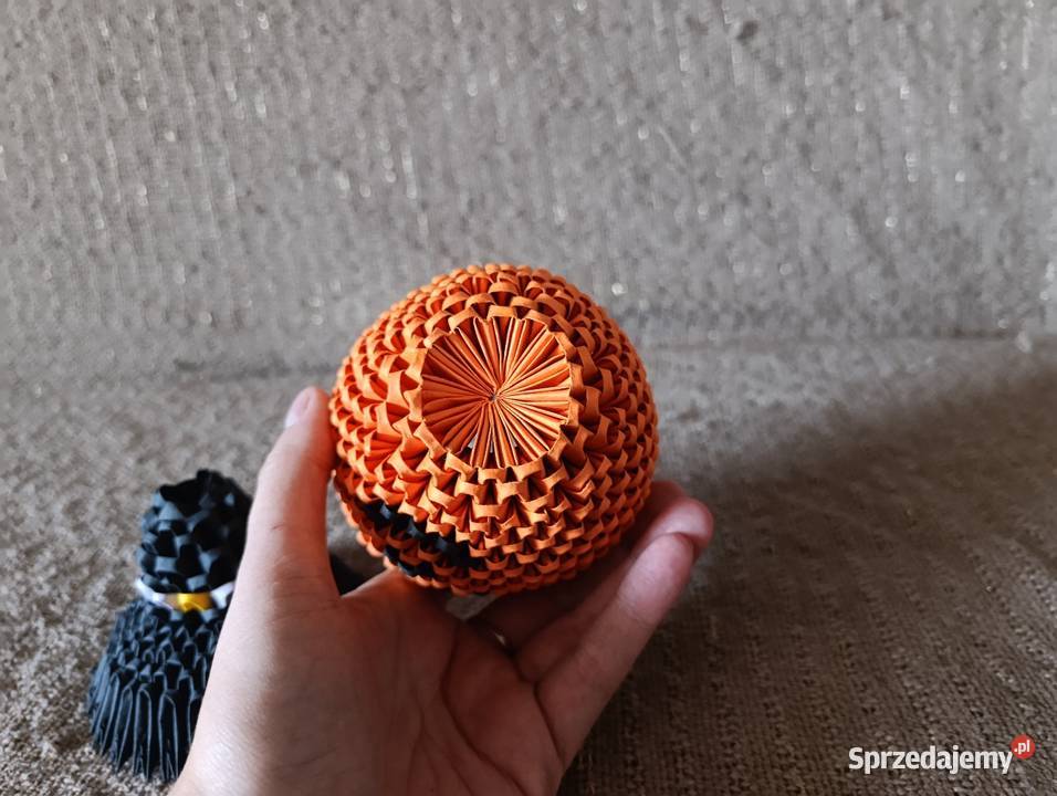 Dynia Halloween Origami Modułowe 3D