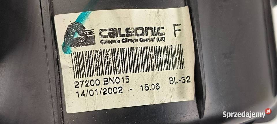 WENTYLATOR KABINOWY NISSAN ALMERA 27200BN015 osobowe Pozostałe