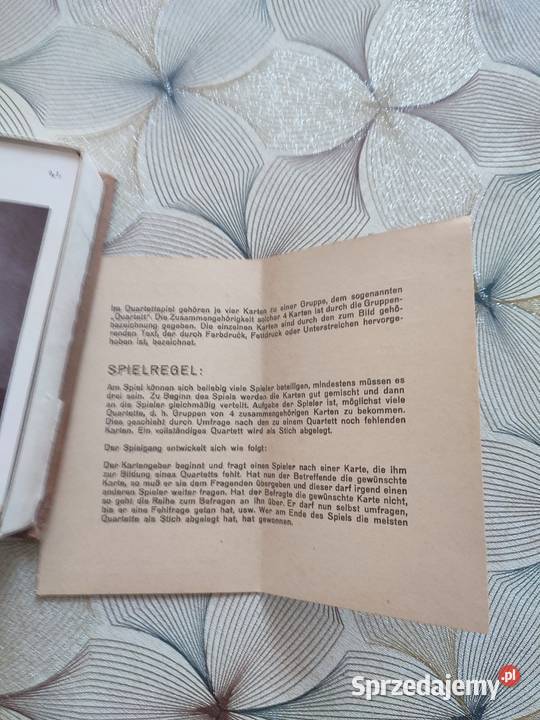 Karty do gry z początku XX w Dulcza Wielka