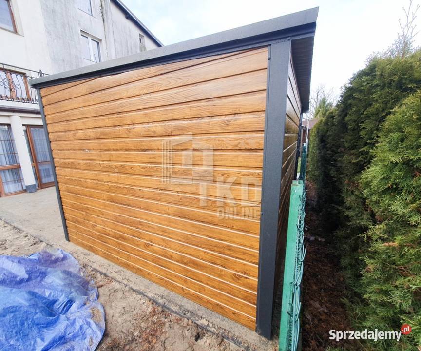 Domek ogrodowy schowek Garaż 25x3 drewnopodobny blacha Kościerzyna sprzedam