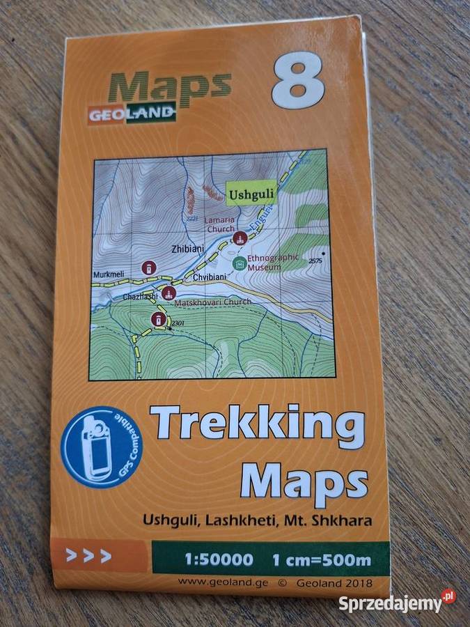 GruzjaTrekking Maps 15000 Ushguli Lashkheti Mt Kraków