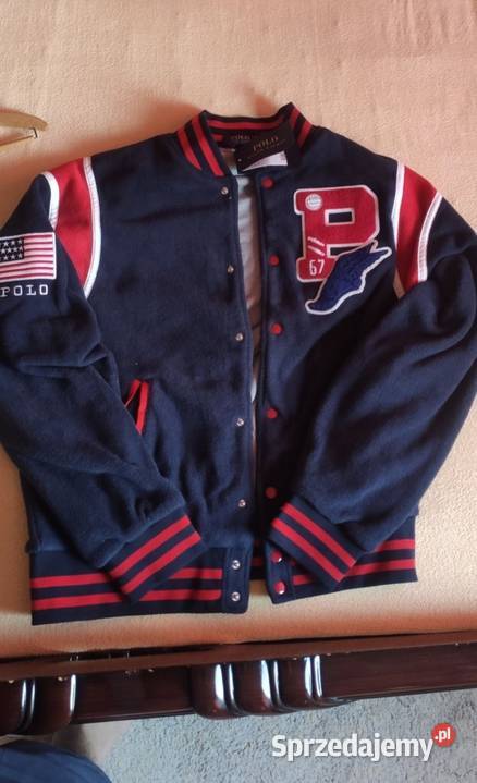 Ralph Lauren Bomberka pluszowa na guziki mazowieckie Warszawa
