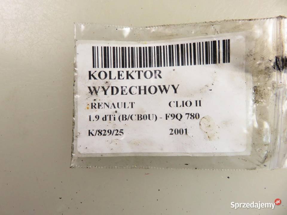 KOLEKTOR WYDECHOWY RENAULT CLIO II 19 dTi osobowe